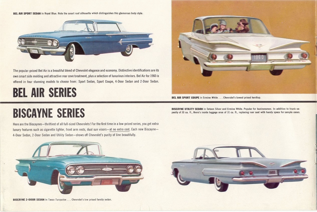 1960 Chevrolet Full-Line Brochure Page 1